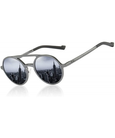 Round Sunglasses Men Polarized Vintage Round Frame Sun Glasses Aluminum Magnesium Alloy Driver Driving Mirrors - CR197A2E2UT ...