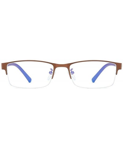 Square Myopia Sun Photochromic Sunglasses Men's High-end Business Square Metal Half Frame Nearsighted Transition Glasses - CT...