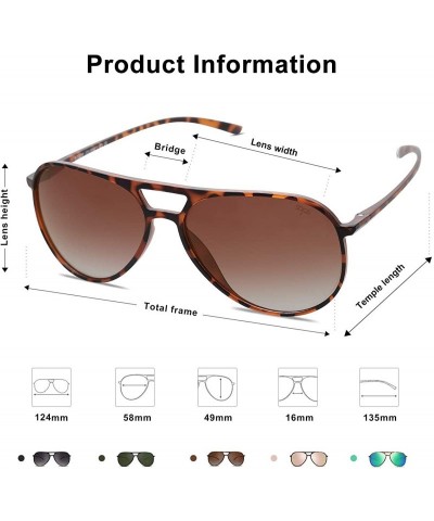 Round Classic Polarized Ultra Lightweight Flexible Aviator Unisex Sunglasses JOURNEY SJ2065 - C018M4XRZIR $34.06