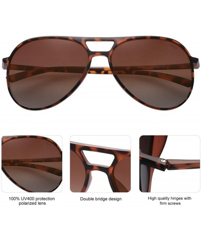 Round Classic Polarized Ultra Lightweight Flexible Aviator Unisex Sunglasses JOURNEY SJ2065 - C018M4XRZIR $34.06