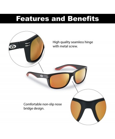 Sport Double Header Polarized Sunglasses with AcuTint UV Blocker for Fishing and Outdoor Sports - CN18IIK8WMG $21.73