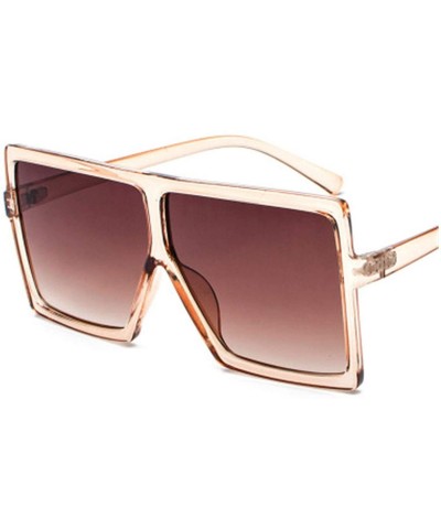Square Sunglasses Women Square Sunglasses Vintage Oversized Sun Glasses Travel Ladies Shades UV400 - Multi-11 - CZ18WD5UOOD $...