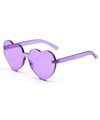 Rimless Heart-shaped Sunglasses Eyeglasses for Womens Girls S2058 - C2 - CE18GD7R887 $13.19