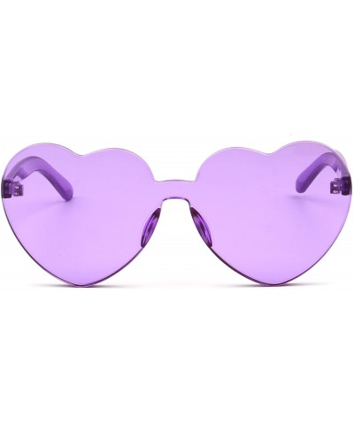 Rimless Heart-shaped Sunglasses Eyeglasses for Womens Girls S2058 - C2 - CE18GD7R887 $13.19