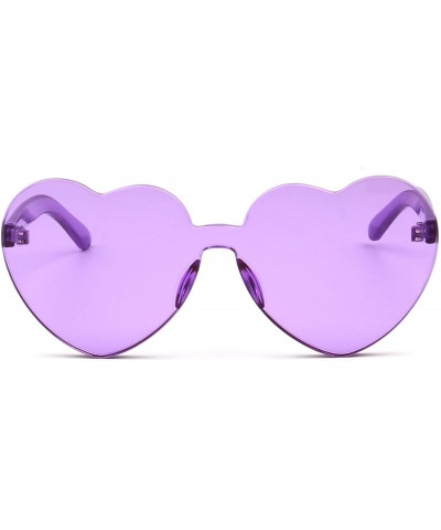 Rimless Heart-shaped Sunglasses Eyeglasses for Womens Girls S2058 - C2 - CE18GD7R887 $13.19