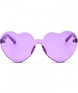 Rimless Heart-shaped Sunglasses Eyeglasses for Womens Girls S2058 - C2 - CE18GD7R887 $13.19