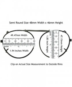 Wrap Semi Round Non Polarized Clip on Sunglass - Pewter-non Polarized Brown Lens - CN189Y62LRI $16.66
