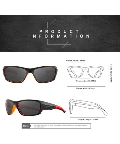 Sport Sunglasses 2019 New Fashion Sports Polarized UV400 Travel Outdoor Sun Glasses 5 - 1 - C518YZX5HY4 $17.92