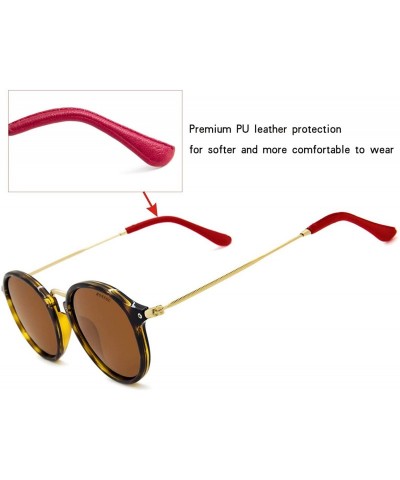 Wayfarer Womens Fashion Designer Polarized Sunglasses 100% UV400 Protection Sun Glasses - Leopard Frame Coffee Lens - C418WM8...