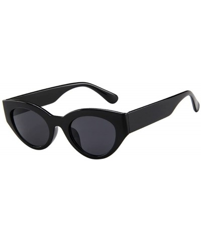 Rimless Mens Womens Retro Vintage Rapper Oval Shape Frame Sunglasses Eyewears - F - CJ193XIXCU7 $8.79