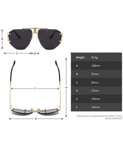 Butterfly Fashion New Cut Edge Big Frame Retro Punk Style Wind Unisex Sunglasses - Grey - C918N09ITZI $12.68