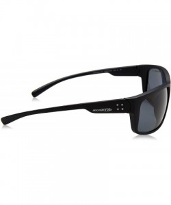 Sport Men's An4242 Fastball 2.0 Rectangular Sunglasses - Matte Black/Polarized Grey - C8186RHQSGL $52.31