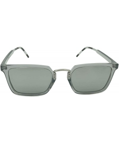 Goggle Round Sunglasses for Women fashion Mirrored Lens UV400 - 灰色 - CD18E4MU3MC $9.98