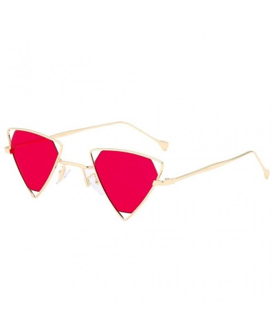 Oversized Fashion Irregular Sunglasses Triangle - A - C618Q9RKH57 $7.49