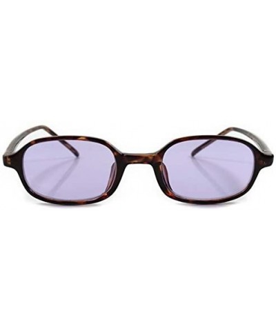 Rectangular Vintage Old 80s 90s Indie Hip Rectangle Sunglasses - Tortoise / Red - CP18ECG6SIW $13.22