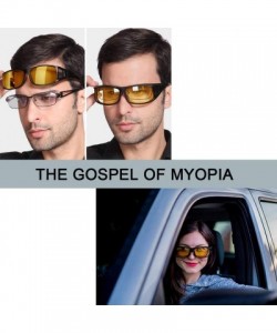 Wrap Night Driving Glasses Polarized Sunglasses for Prescription/Myopia Eyeglasses - Night Vision Goggles - C218UIY8NGD $19.14