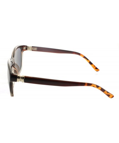 Square Cateye Bifocal Reading Sunglasses for Women Sunglass Readers with Designer Style - Brown/Leopard - C3182IKAD7E $21.09