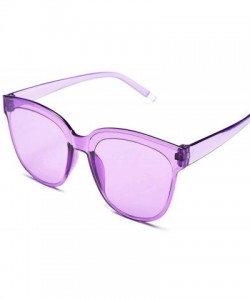 Goggle Sexy Cat Eye Sunglasses Women Er Mirror Pink Black Triangle Sun Glasses Female Shades Ladies UV400 - Yellow - CO198AHX...