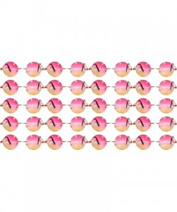 Round 20 Pieces Wholesale Lot Small Round Circle Sunglasses Bulk Party Mix Assotrted - Gold_frame_pink-yellow - CT18C42TUQH $...