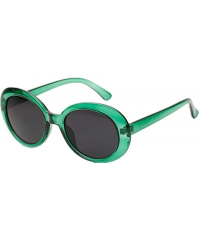 Round Sunglasses for Women Round Vintage Sunglasses Retro Sunglasses Circle Eyewear Glasses UV 400 Protection - Green - C418Q...