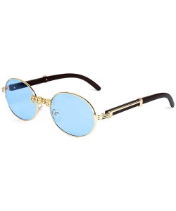 Oval Vintage Diamond Sunglasses Oval Glasses Women Small Retro Hip Hop Glasses Retro Sunglass Luxury Female Eyewear - CH18ZSE...