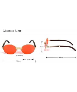 Oval Vintage Diamond Sunglasses Oval Glasses Women Small Retro Hip Hop Glasses Retro Sunglass Luxury Female Eyewear - CH18ZSE...