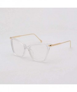 Round Nerd Glasses Classic Fashion Frame Clear Lens Square Round Rectangle - White - CJ18Z366T4K $11.30