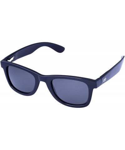 Rectangular Portland Polarized Retro Classic Sunglasses - Multiple Color Options - Gloss Black - CY18QHYD22N $19.14