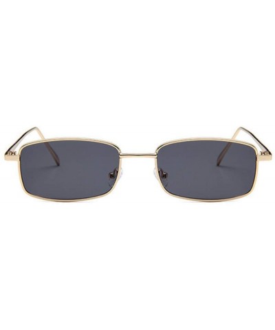 Round Unisex Glasses Tyrant Vintage Sunglasses - Gold - CG1973DDUSC $13.21