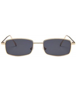 Round Unisex Glasses Tyrant Vintage Sunglasses - Gold - CG1973DDUSC $13.21