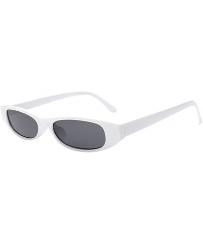 Goggle Sunglasses Goggles Eyeglasses Glasses Eyewear UV - White Grey - CH18QRS9YDQ $8.06
