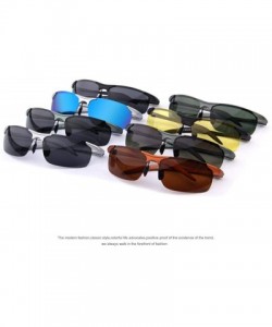 Aviator 100% Polarized Driver Driving Sunglasses TR90 Ultra Lightweight C02 Blue - C03 Gray - C718XDWDWH0 $10.79