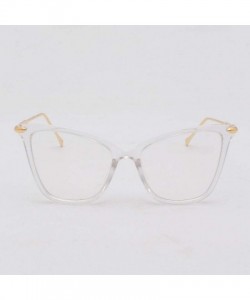 Round Nerd Glasses Classic Fashion Frame Clear Lens Square Round Rectangle - White - CJ18Z366T4K $11.30