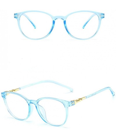 Oversized Unisex Stylish Square Non-Prescription Eyeglasses Clear Lens Eyewear - Blue - C21908Q8CYC $8.59