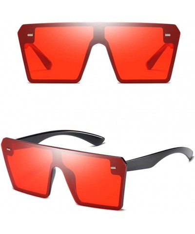 Square Sunglasses Oversize Glasses Vintage - D - CZ18US3TAEA $10.99