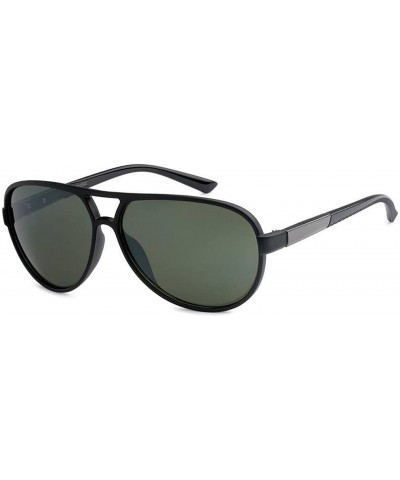 Aviator Sporty Aviator Sunglasses - Green/Black - CY18DNEM7M0 $10.78