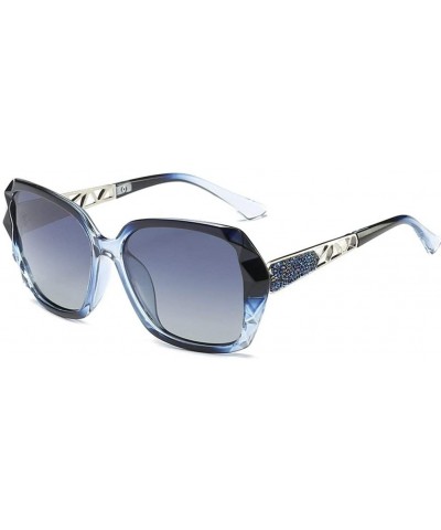 Oversized Womens Mirrored Sunglasses Polarized-Fashion Oversized Eyewear with Protection for Outdoor - C - CR18YXX03E7 $43.64