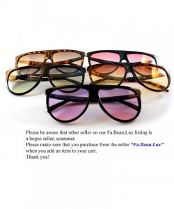 Aviator Cool Color Tinted Flat Lens Flat Top Square Sunglasses A016 - Black/ Red Purple Gradient - CG185DTXXXC $10.74