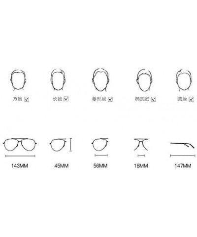 Aviator Polarized Sunglasses for Men and Women Brilliant Sunglasses Driver's Glasses - F - CH18QCIDNO4 $24.82