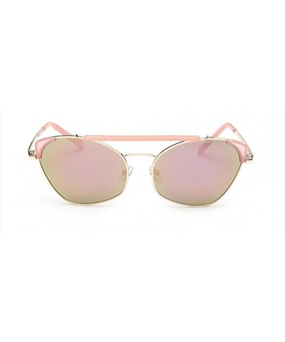 Rectangular New Arrive Cateye Sunglasses For Women Hollow Lens 56mm - Pink/Pink - CL12E0NTJ6P $16.09