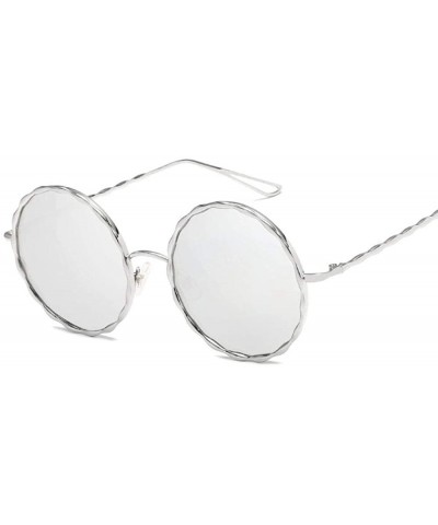 Round Fashion Round Sunglasses Women Spiral Pattern Metal Sun Glasses Women Eyewear 3 - 2 - C718YNDE6IC $12.15