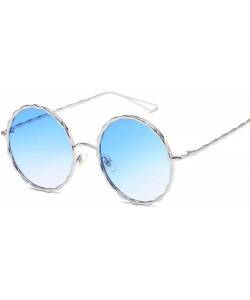 Round Fashion Round Sunglasses Women Spiral Pattern Metal Sun Glasses Women Eyewear 3 - 2 - C718YNDE6IC $12.15