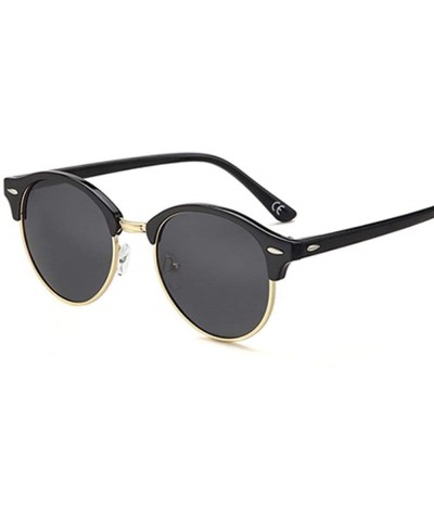 Aviator 20/20 Retro Rivet Polarized Sunglasses Men Classic Brand C01 Black Smoke - C01 Black Smoke - CS18Y5W0UH9 $17.68