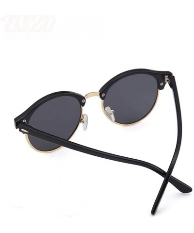 Aviator 20/20 Retro Rivet Polarized Sunglasses Men Classic Brand C01 Black Smoke - C01 Black Smoke - CS18Y5W0UH9 $17.68