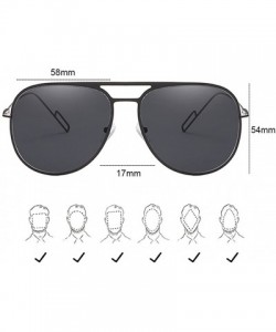 Sport Vintage Round Sunglasses 50s Round Frame with UV400 for Men and Women Retro - Golden&gray - CZ18DLRKMH5 $12.37
