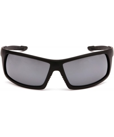 Sport Stonewall Safety Sunglasses - Black Frame/Silver Mirror Anti-Fog Lens - C311RN0P9CV $25.71