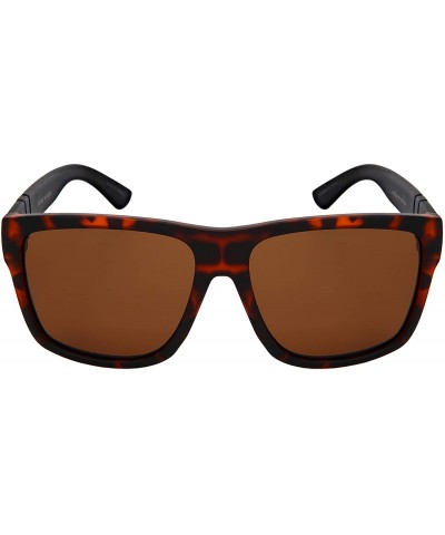 Rectangular Men Retro 80s Square Sunglasses w/Polarized Driving Lens 1419-P - CM18O7OI8XR $8.43