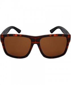 Rectangular Men Retro 80s Square Sunglasses w/Polarized Driving Lens 1419-P - CM18O7OI8XR $8.43