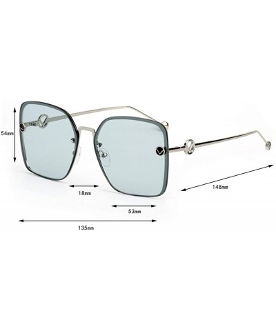 Aviator 2019 new sunglasses ladies fashion big box sunglasses- marine film sunglasses female tide - C - CB18S0XWZGI $30.87