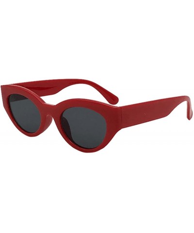 Goggle Unisex Retro Vintage Clout Goggles Sunglasses Rapper Oval Shades Grunge Glasses - C - C018D4HNRTK $9.76